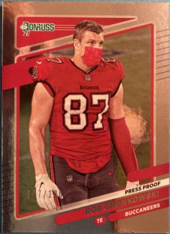 Rob Gronkowski [No Helmet Press Proof Silver] #104