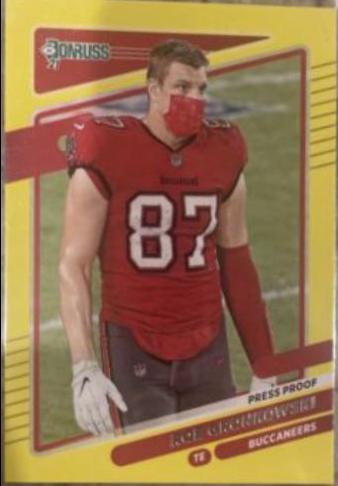 Rob Gronkowski [No Helmet Press Proof Yellow] #104