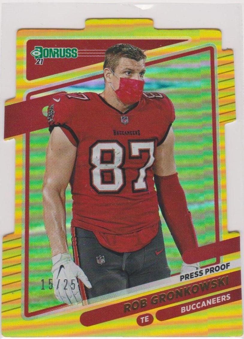 Rob Gronkowski [Press Proof Gold Die Cut] #104