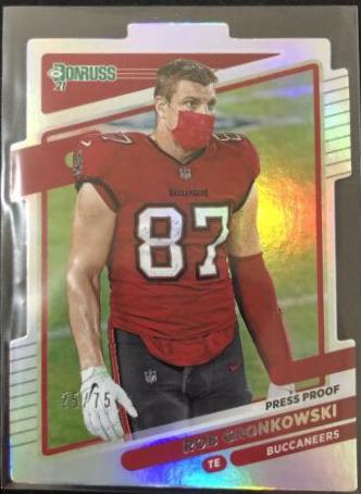 Rob Gronkowski [Press Proof Silver Die Cut] #104
