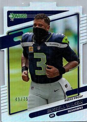 Russell Wilson [No Helmet Press Proof Silver Die Cut] #28