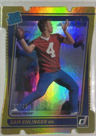 Sam Ehlinger [Press Proof Gold Die Cut] #319
