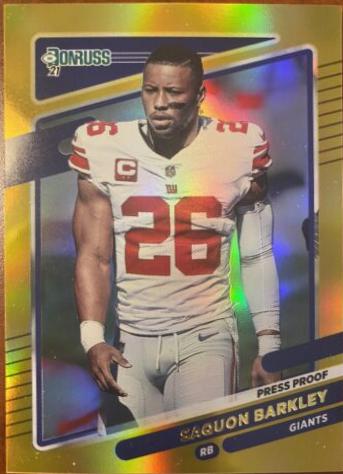 Saquon Barkley [No Helmet Press Proof Premium] #79