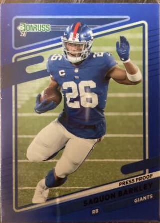 Saquon Barkley [Press Proof Blue] #79