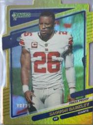 Saquon Barkley [Press Proof Gold Die Cut] #79