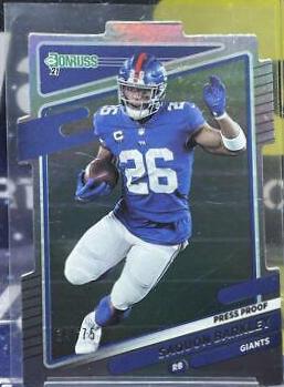 Saquon Barkley [Press Proof Silver Die Cut] #79