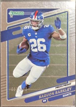 Saquon Barkley [Press Proof Silver] #79