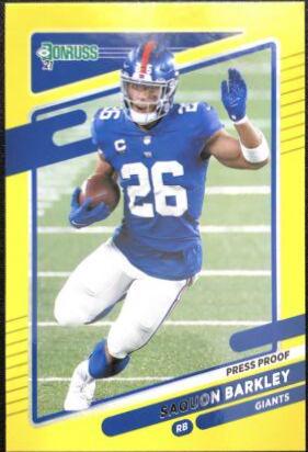 Saquon Barkley [Press Proof Yellow] #79