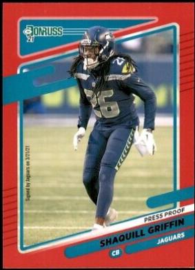 Shaquill Griffin [Press Proof Blue] #35
