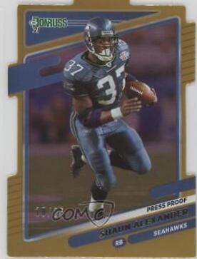 Shaun Alexander [Press Proof Gold Die Cut] #36