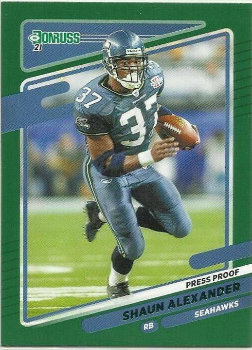 Shaun Alexander [Press Proof Green] #36