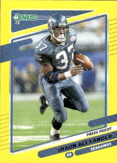 Shaun Alexander [Press Proof Yellow] #36