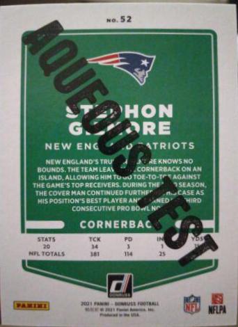 Stephon Gilmore [Aqueous Test] #52
