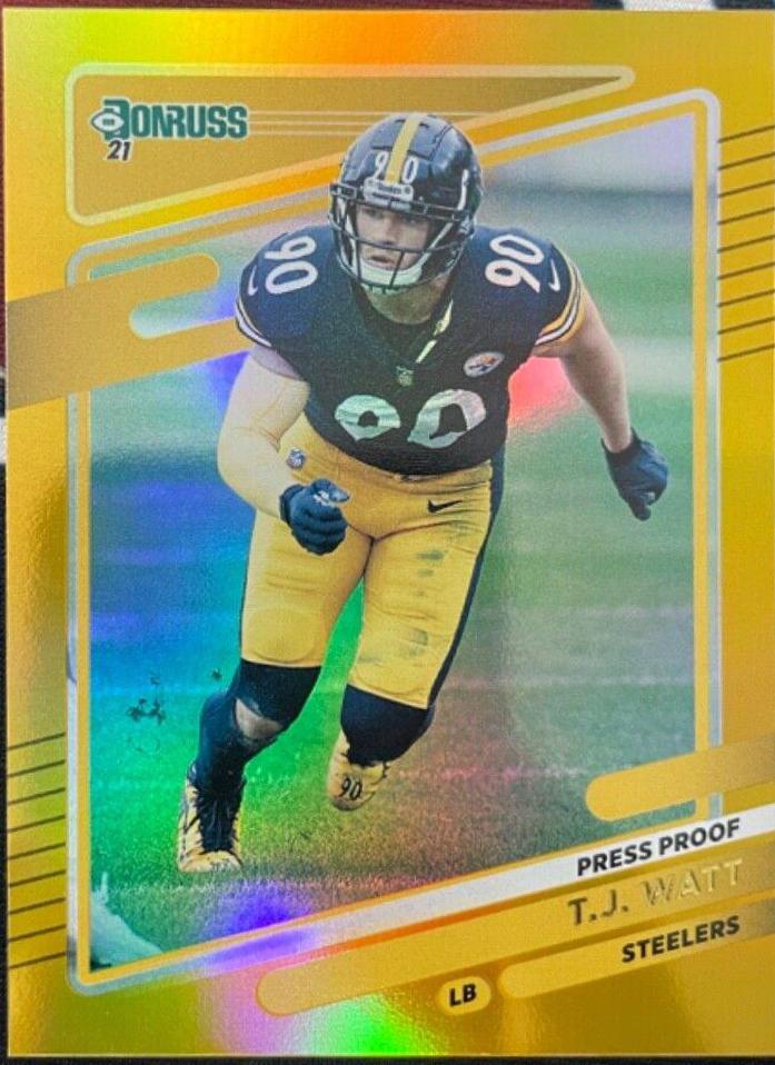 T. J. Watt [Press Proof Black] #22
