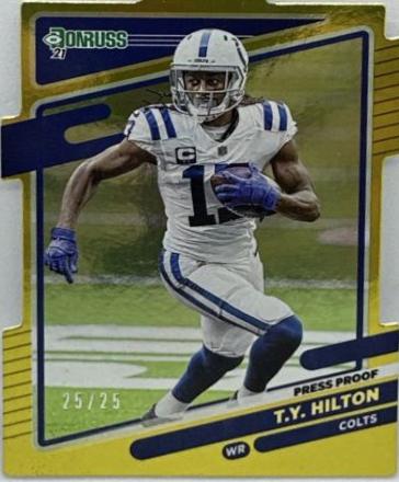T. Y. Hilton [Press Proof Gold Die Cut] #152