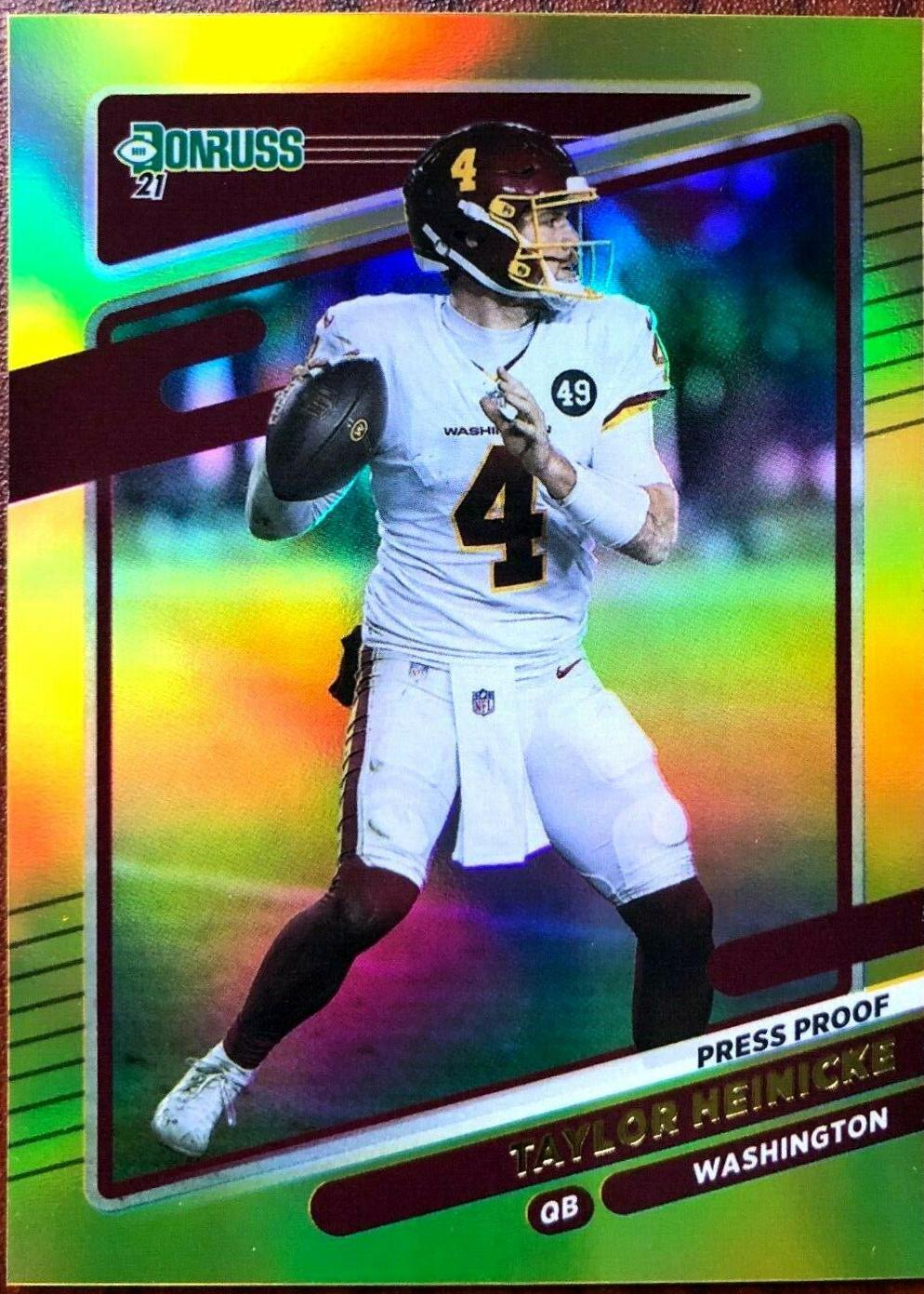 Taylor Heinicke [Press Proof Gold] #3