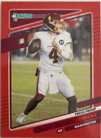 Taylor Heinicke [Press Proof Red] #3