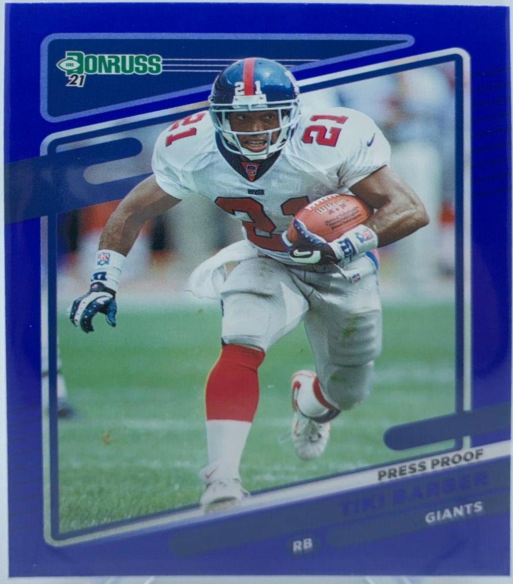 Tiki Barber [Press Proof Blue] #84