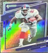 Tiki Barber [Press Proof Silver Die Cut] #84