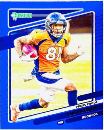 Tim Patrick [Press Proof Blue] #186
