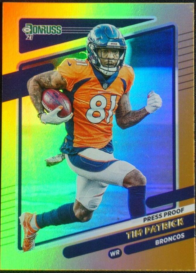 Tim Patrick [Press Proof Gold] #186