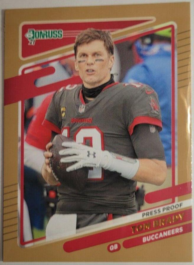 Tom Brady [No Helmet Press Proof Bronze] #1