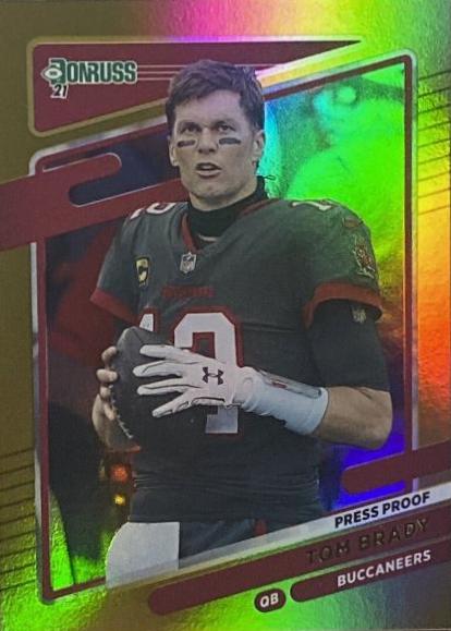 Tom Brady [No Helmet Press Proof Gold] #1
