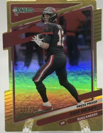 Tom Brady [Press Proof Gold Die Cut] #1