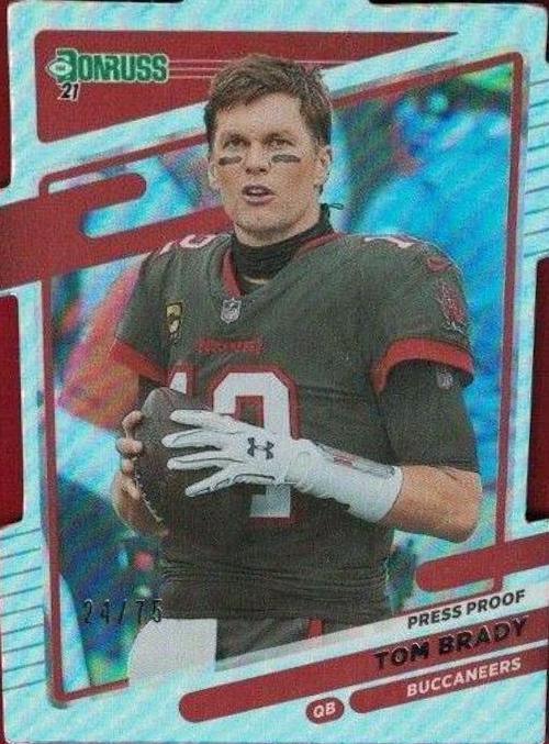 Tom Brady [Press Proof Silver Die Cut] #1