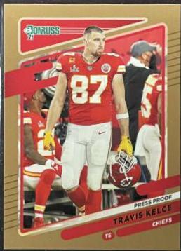 Travis Kelce [No Helmet Press Proof Bronze] #118