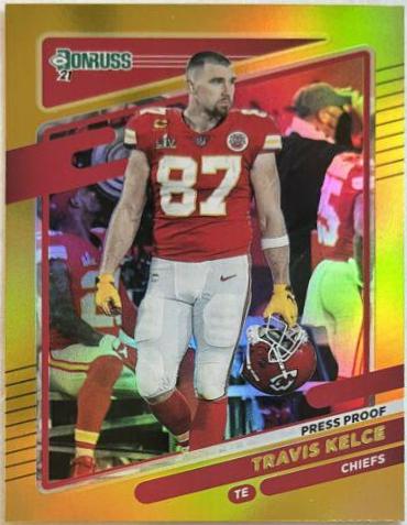 Travis Kelce [No Helmet Press Proof Premium] #118