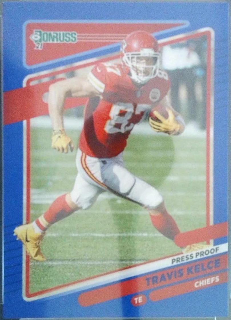 Travis Kelce [Press Proof Blue] #118