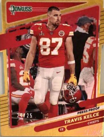 Travis Kelce [Press Proof Gold Die Cut] #118