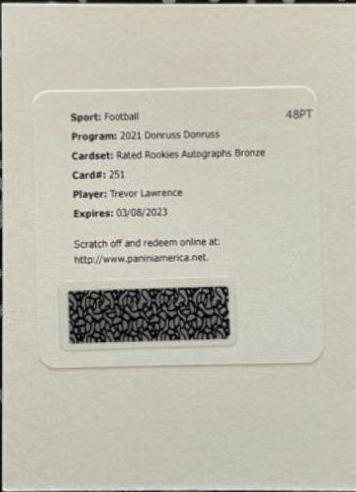 Trevor Lawrence [Autograph Bronze] #251