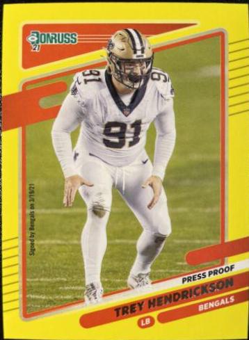 Trey Hendrickson [Press Proof Yellow] #100