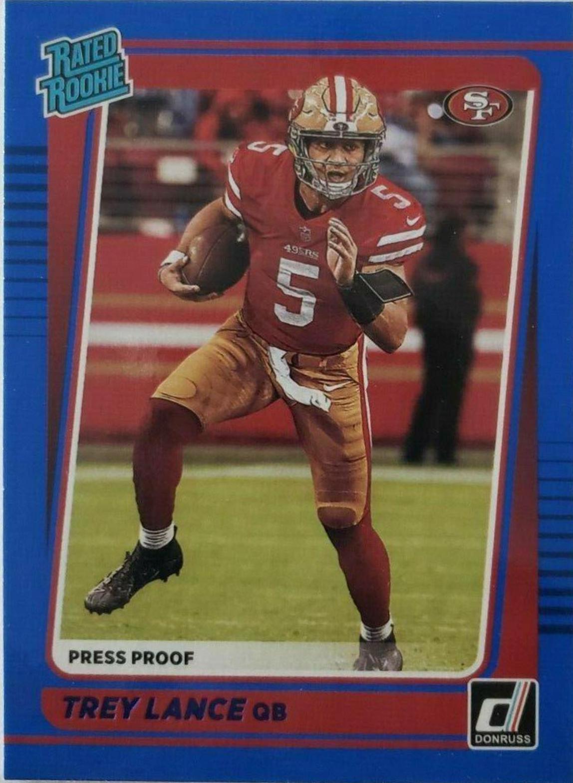 Trey Lance [Press Proof Blue] #254