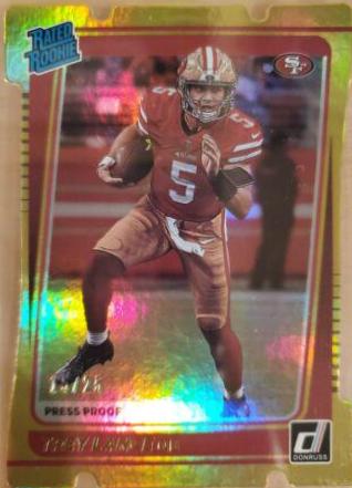 Trey Lance [Press Proof Gold Die Cut] #254