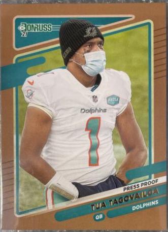 Tua Tagovailoa [No Helmet Press Proof Bronze] #61