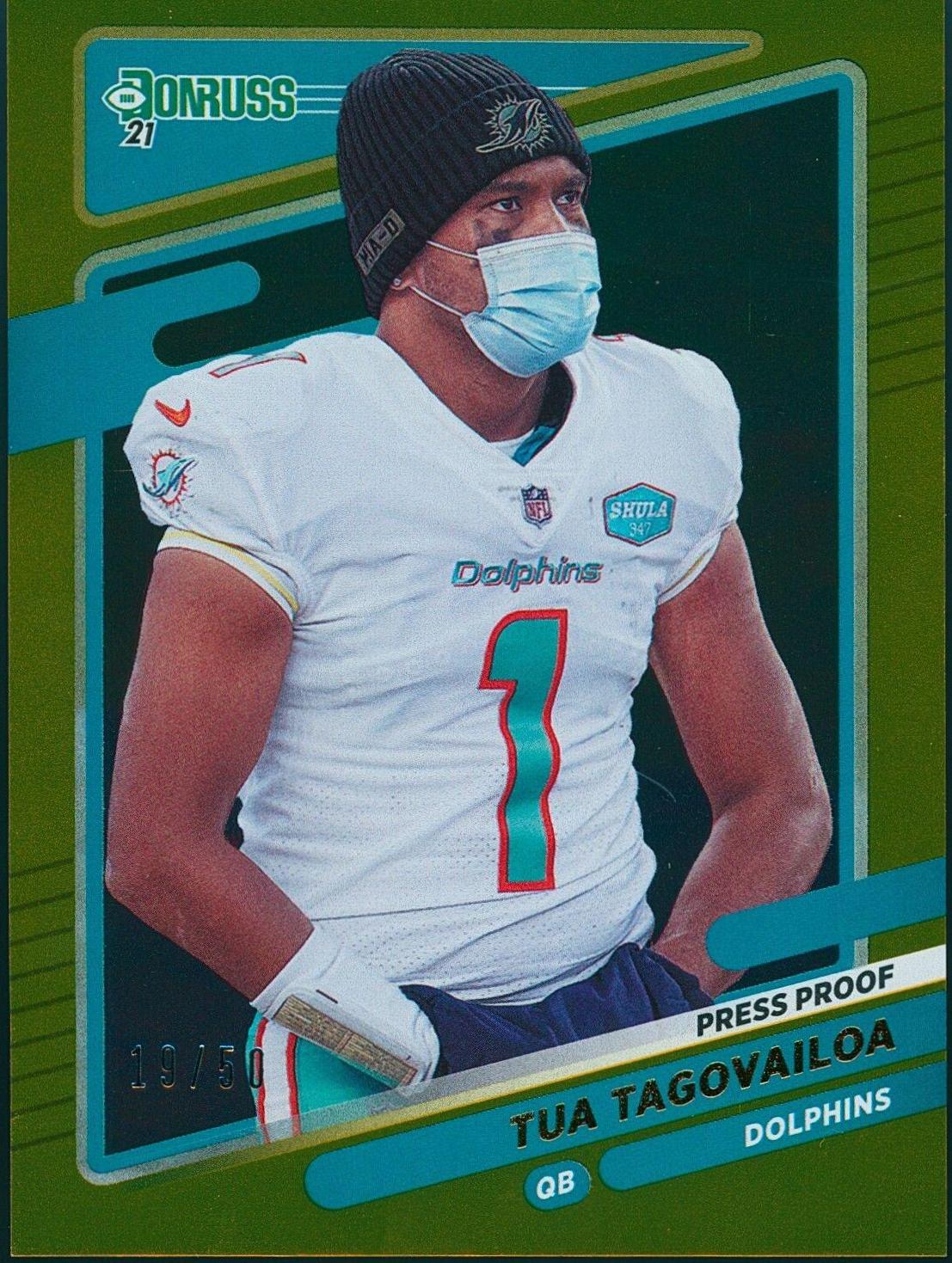 Tua Tagovailoa [No Helmet Press Proof Gold] #61