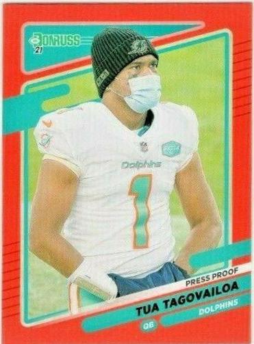 Tua Tagovailoa [No Helmet Press Proof Red] #61