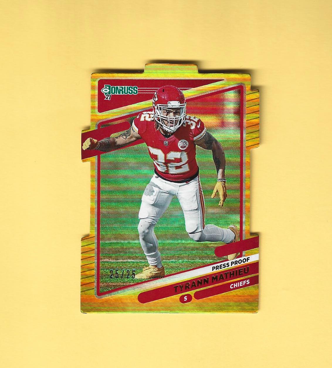 Tyrann Mathieu [Press Proof Gold Die Cut] #119