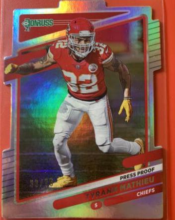 Tyrann Mathieu [Press Proof Silver Die Cut] #119