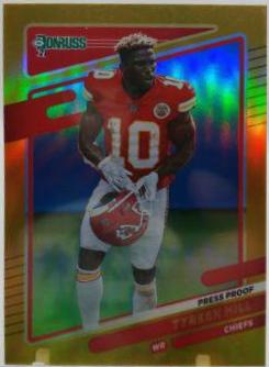 Tyreek Hill [No Helmet Press Proof Gold] #117