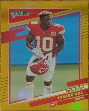 Tyreek Hill [No Helmet Press Proof Premium] #117