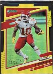 Tyreek Hill [Press Proof Gold Die Cut] #117