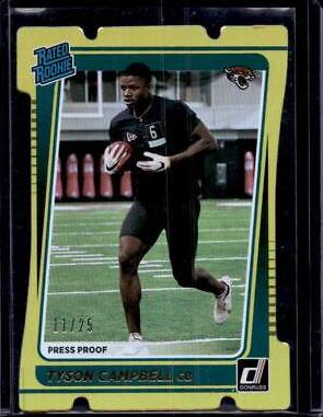 Tyson Campbell [Press Proof Gold Die Cut] #347