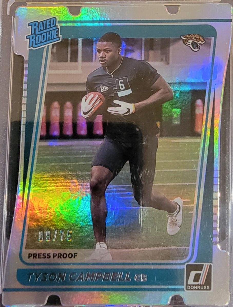 Tyson Campbell [Press Proof Silver Die Cut] #347