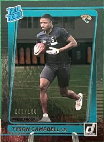Tyson Campbell [Press Proof Silver] #347