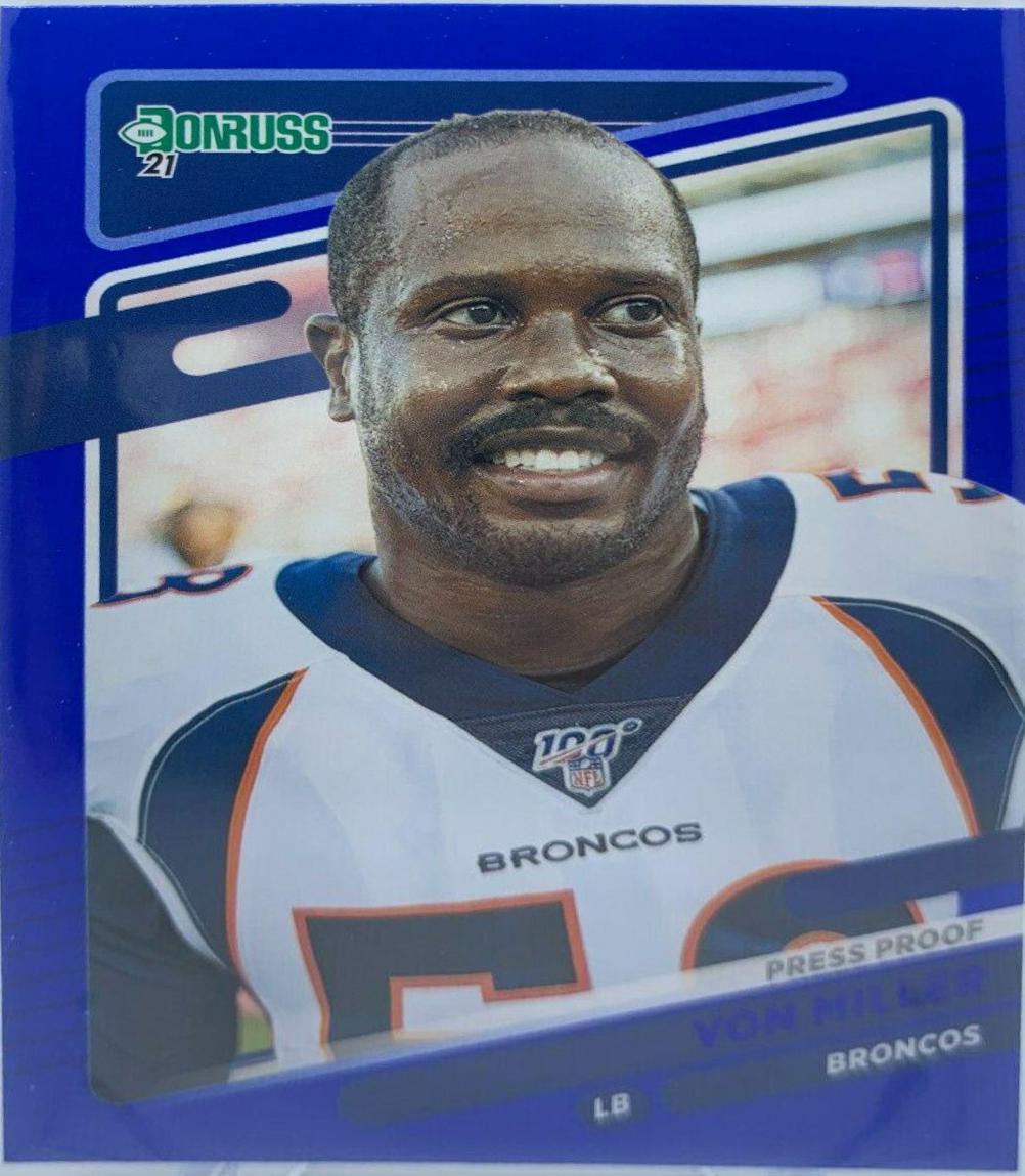 Von Miller [No Helmet Press Proof Blue] #181