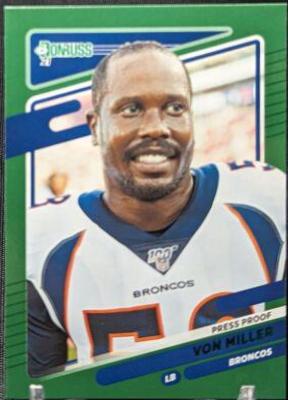 Von Miller [No Helmet Press Proof Green] #181